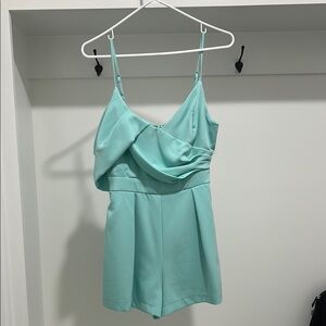 Mint Green Sleeveless Romper